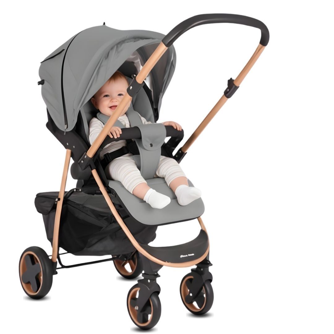 Coche Cuna Deportivo «SMART PLUS» Mango Reversible Gray